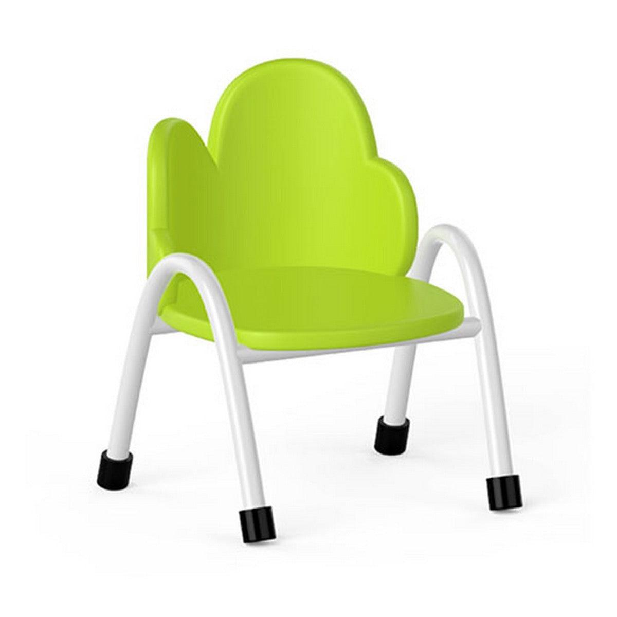 Ok Play Cloud Chair, Study Chair, Sturdy And Durable Chair, Plastic Chair, Perfect For Home, Creches And School, Green, 5 to 10 Years, Height 12 Inches