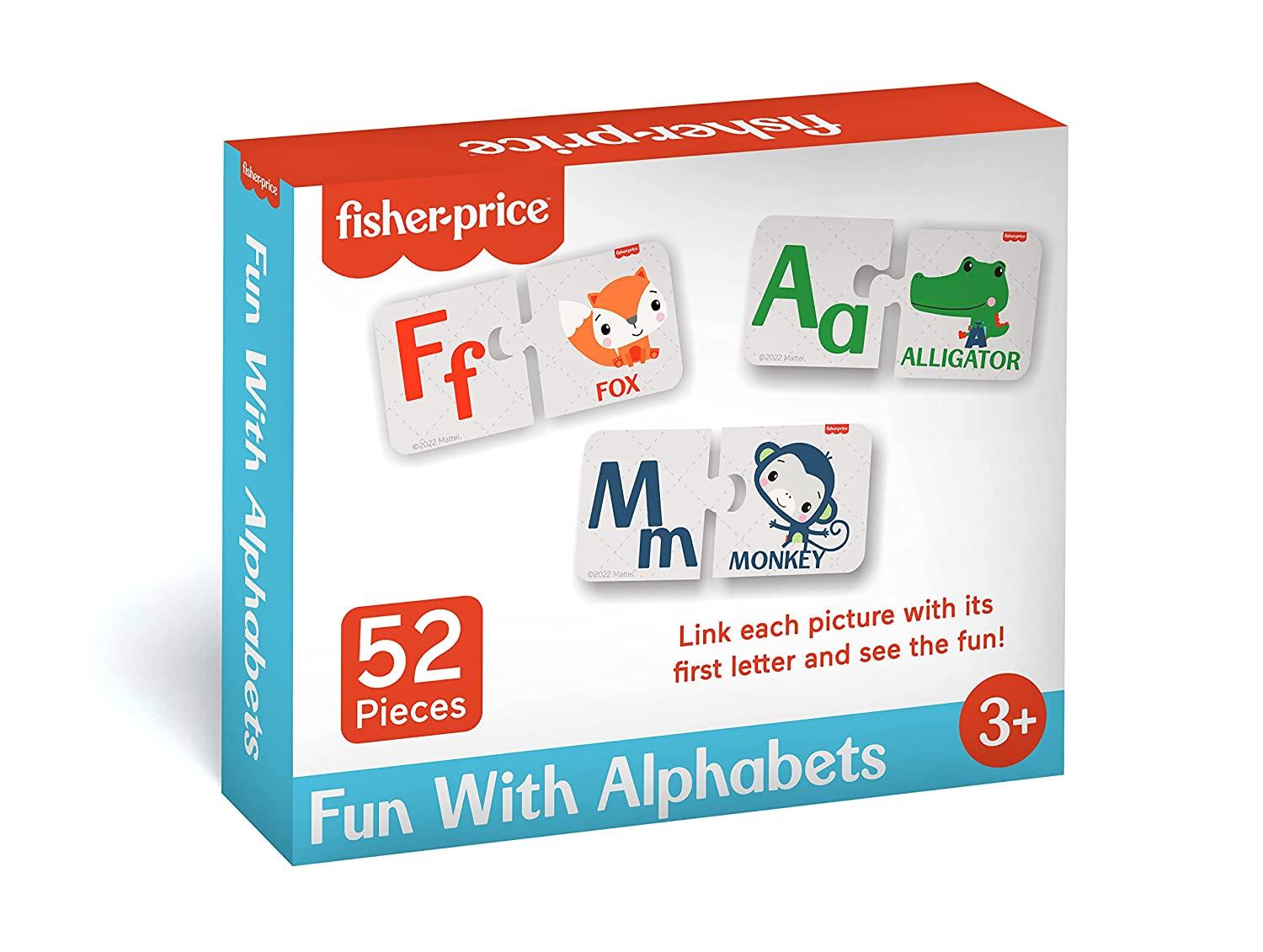 Fisher Price Fun with Alphabets 56 Pieces Alphabet Matching Puzzles for Kids