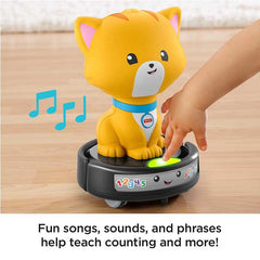 Fisher Price Laugh & Learn Crawl-After Cat On A Vac 