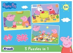 Frank - Peppa Pig Puzzle (3 x 48 Pcs)
