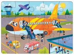 Frank Aeroplane 15 Pieces Floor Puzzle for 3 Year Old Kids and Above