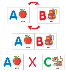 Frank Alphabet Capital Tracing – 16 Double-Sided Cards for Ages 3 & Above