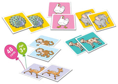 Frank Animal Pairs A Memory Game – 48 Cards, Early Learner Matching Picture Card Game with Animal Images for Ages 3 & Above