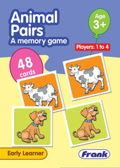 Frank Animal Pairs A Memory Game – 48 Cards, Early Learner Matching Picture Card Game with Animal Images for Ages 3 & Above