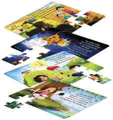 Frank Baa Baa Black Sheep & Other Rhymes Puzzle - A Set of 4 Jigsaw Puzzles for 3 Year Old Kids and Above