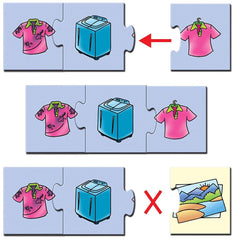 Frank Before & After Puzzle – 36 Pieces, 12 Self-Correcting 3-Piece Puzzles for Ages 4 & Above