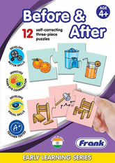 Frank Before & After Puzzle – 36 Pieces, 12 Self-Correcting 3-Piece Puzzles for Ages 4 & Above