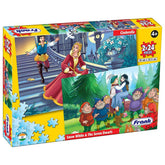 Frank Cinderella and Snow White & The Seven Dwarfs 2 in 1 Jigsaw Puzzle -(2x24 Pc)