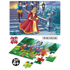Frank Cinderella and Snow White & The Seven Dwarfs 2 in 1 Jigsaw Puzzle -(2x24 Pc)