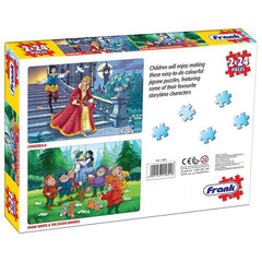 Frank Cinderella and Snow White & The Seven Dwarfs 2 in 1 Jigsaw Puzzle -(2x24 Pc)