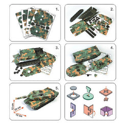 Frank Cubic Fun Leopard 2A5 Super Military Tank 3D Puzzle