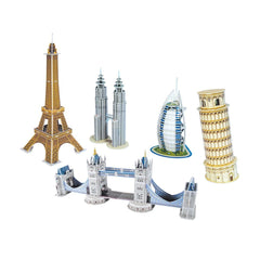 Frank Cubic Fun Mini Architecture Series 1 3D Puzzles