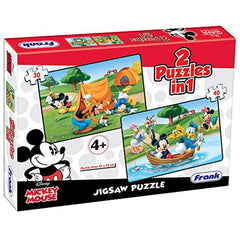 Frank Disney Mickey Mouse (2 Puzzles in 1) Sets of 30 & 40 pcs Each