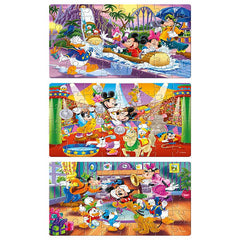 Frank Disney Mickey Mouse & Friends 3 Puzzles in 1 - A Set of 3 48 Pc Jigsaw Puzzles