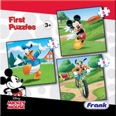Frank Disney Mickey Mouse & Friends First Puzzles - A Set of 3 Jigsaw Puzzles for 3 Year Old Kids and Above