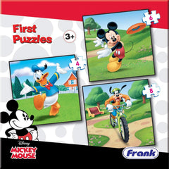 Frank Disney Mickey Mouse & Friends First Puzzles - A Set of 3 Jigsaw Puzzles for 3 Year Old Kids and Above