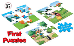 Frank Disney Mickey Mouse & Friends First Puzzles - A Set of 3 Jigsaw Puzzles for 3 Year Old Kids and Above