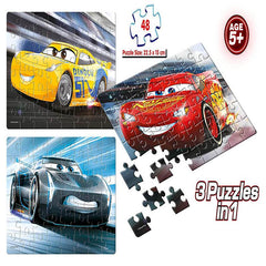 Frank Disney Pixar Cars 3 Puzzles in 1 (48 Pc)