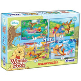 Frank Disney Winnie The Pooh 4 in 1 Puzzles