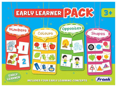 Frank Early Learner Pack – 88 Pieces, 20 2-Piece and 16 3-Piece Self-Correcting Puzzles for Ages 3 & Above