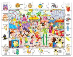 Frank Find Out - Amusement Park 54 Pieces Jigsaw Puzzle for Age 5 Years and Above