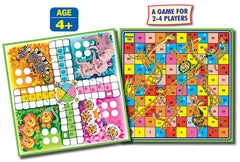 Frank Jungle Ludo And Snakes & Ladders Board Game For 4 Year Old Kids And Above