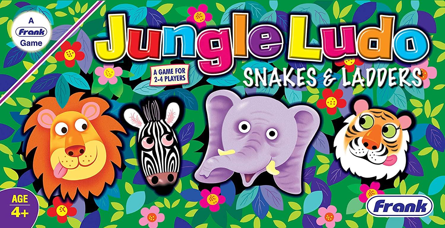 Frank Jungle Ludo And Snakes & Ladders Board Game For 4 Year Old Kids And Above