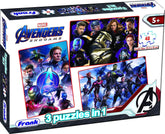 Frank Marvel Avengers - Endgame 3 Puzzles in 1 - A Set of 3 48 Pc Jigsaw Puzzles for 5 Year Old Kids and Above