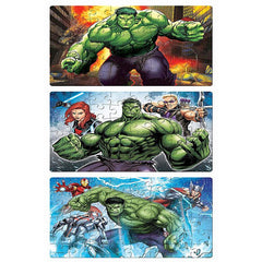 Frank Marvel Avengers - The Incredible Hulk! 3 in 1 Jigsaw Puzzles
