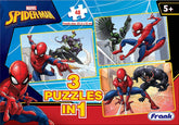 Frank Marvel Spider-Man 3 Puzzles in 1 - A Set of 48*3 Jigsaw Puzzles for 5 Year Old Kids and Above