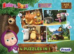 Frank Masha And The Bear 4 In 1 Puzzle For 3 Year Old Kids And Above
