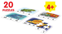 Frank More Play ‘n' Spell Puzzle – 20 Self-Correcting Puzzles, Early Learner Educational Jigsaw Puzzle Sets with Images