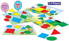 Frank My First Shape, Size & Colour Game – 4 Playing Boards, 32 Shapes, 1 Bag for Ages 3 & Above