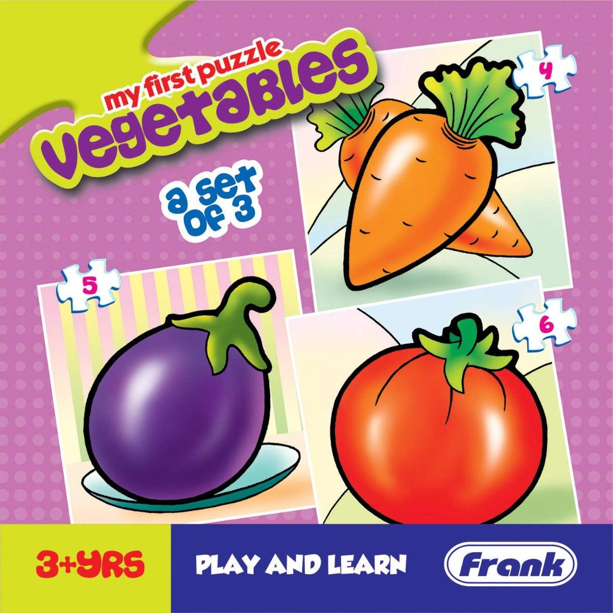 Frank My First Vegetables Puzzle For 3 Year Old Kids And Above