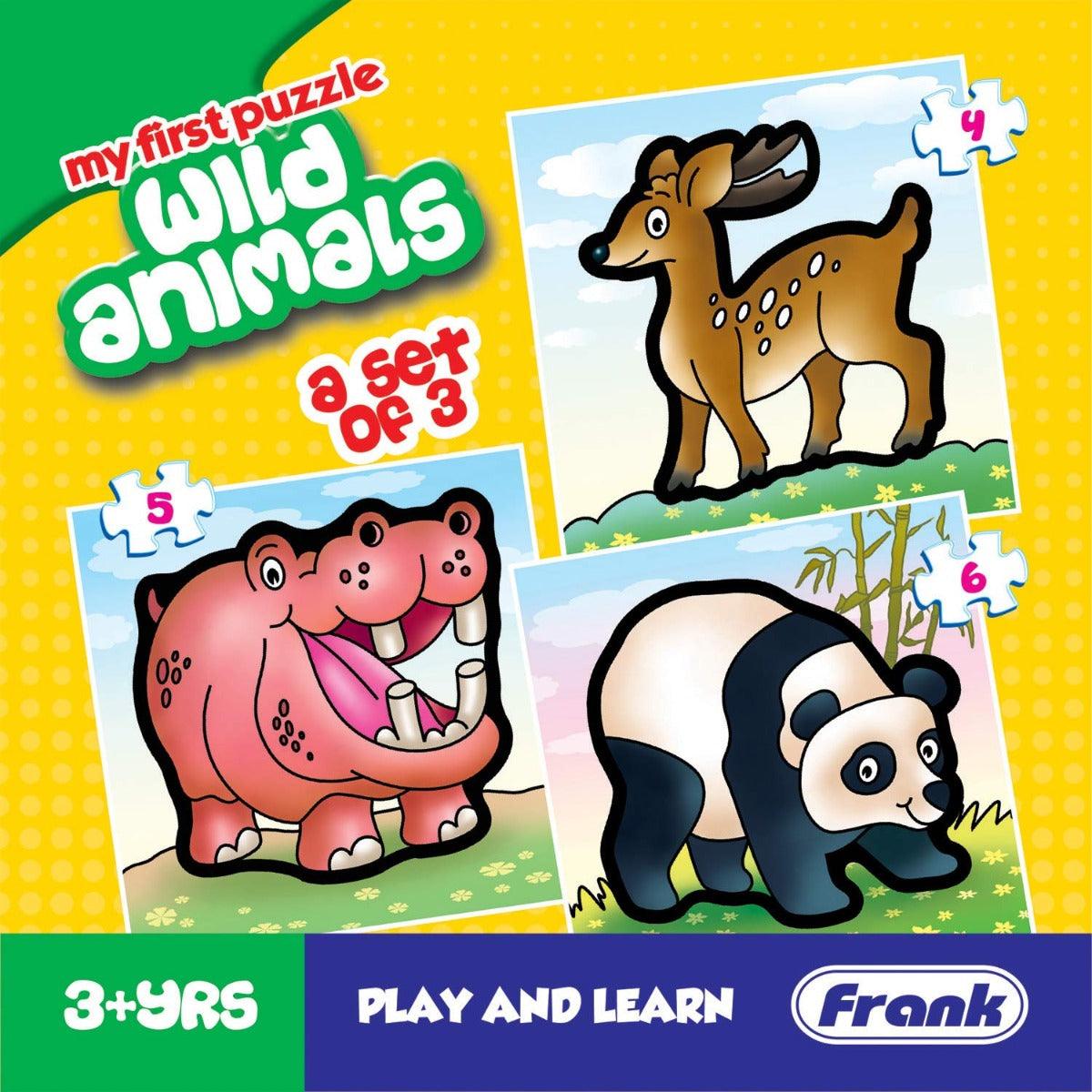 Frank My First Wild Animals Puzzle For 3 Year Old Kids And Above