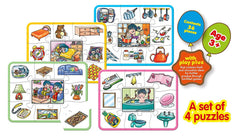 Frank My Home Jigsaw Puzzle - 4 Self-Correcting 9 Piece Puzzles
