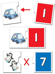 Frank Numbers 1 to 20 Puzzle – 40 Pieces, 20 Self-Correcting 2-Piece Puzzles for Ages 3 & Above