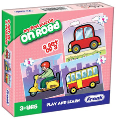 Frank On Road Puzzle For 3 Year Old Kids And Above