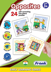 Frank Opposites Puzzle – 48 Pieces, 24 Self-Correcting 2-Piece Puzzles for Ages 3 & Above