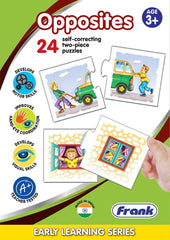 Frank Opposites Puzzle – 48 Pieces, 24 Self-Correcting 2-Piece Puzzles for Ages 3 & Above