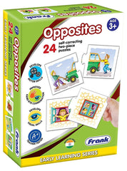 Frank Opposites Puzzle – 48 Pieces, 24 Self-Correcting 2-Piece Puzzles for Ages 3 & Above