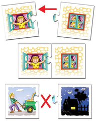 Frank Opposites Puzzle – 48 Pieces, 24 Self-Correcting 2-Piece Puzzles for Ages 3 & Above