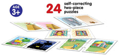 Frank Opposites Puzzle – 48 Pieces, 24 Self-Correcting 2-Piece Puzzles for Ages 3 & Above