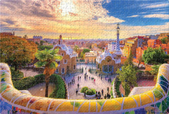 Frank Park Guell, Barcelona, Spain 1000 Pieces Jigsaw Puzzle for 14 Years and Above