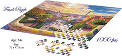 Frank Park Guell, Barcelona, Spain 1000 Pieces Jigsaw Puzzle for 14 Years and Above