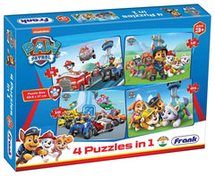 Frank Paw Patrol - 4 Puzzles in 1 for 3 Years and Above