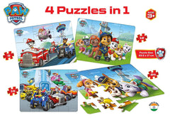 Frank Paw Patrol - 4 Puzzles in 1 for 3 Years and Above
