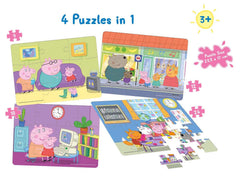Frank Peppa Pig - 4 In 1 Puzzle