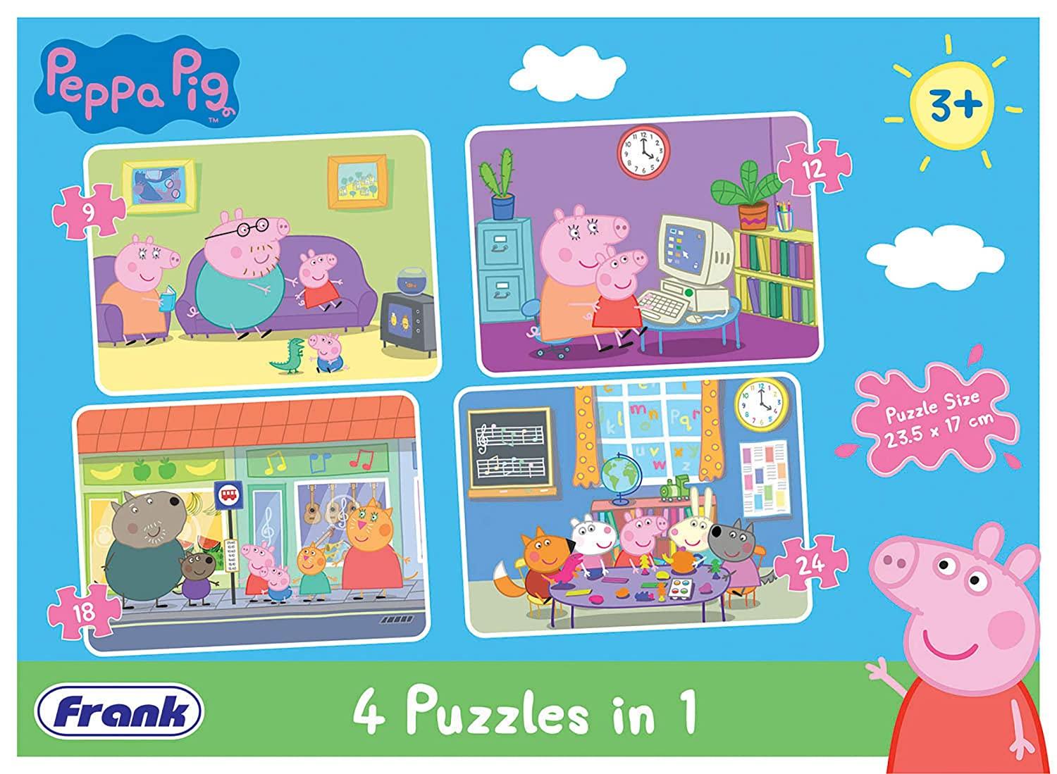 Frank Peppa Pig - 4 In 1 Puzzle