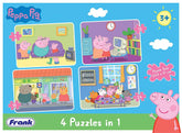 Frank Peppa Pig - 4 In 1 Puzzle